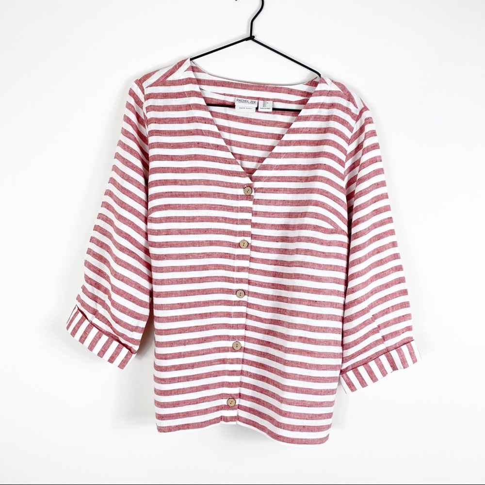 Rachel Zoe 100% Linen Boxy Shirt - Picture 1 of 5